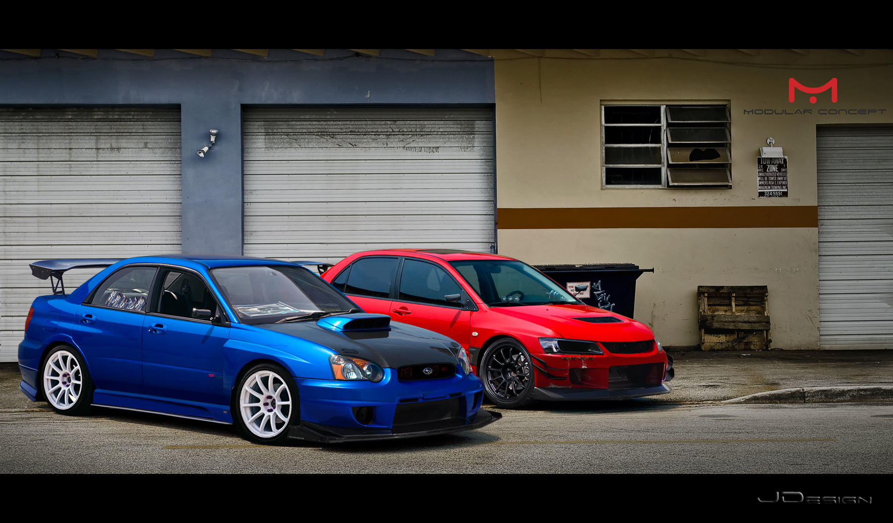 Subaru_Impreza_sti+_Mitsubishi_Lancer_ev